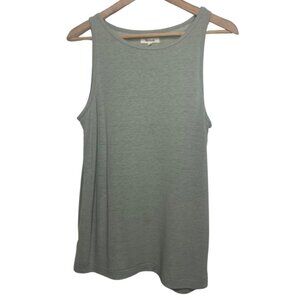 MADEWELL | Sage Green Casual Modern Linen Tank Top | Size S